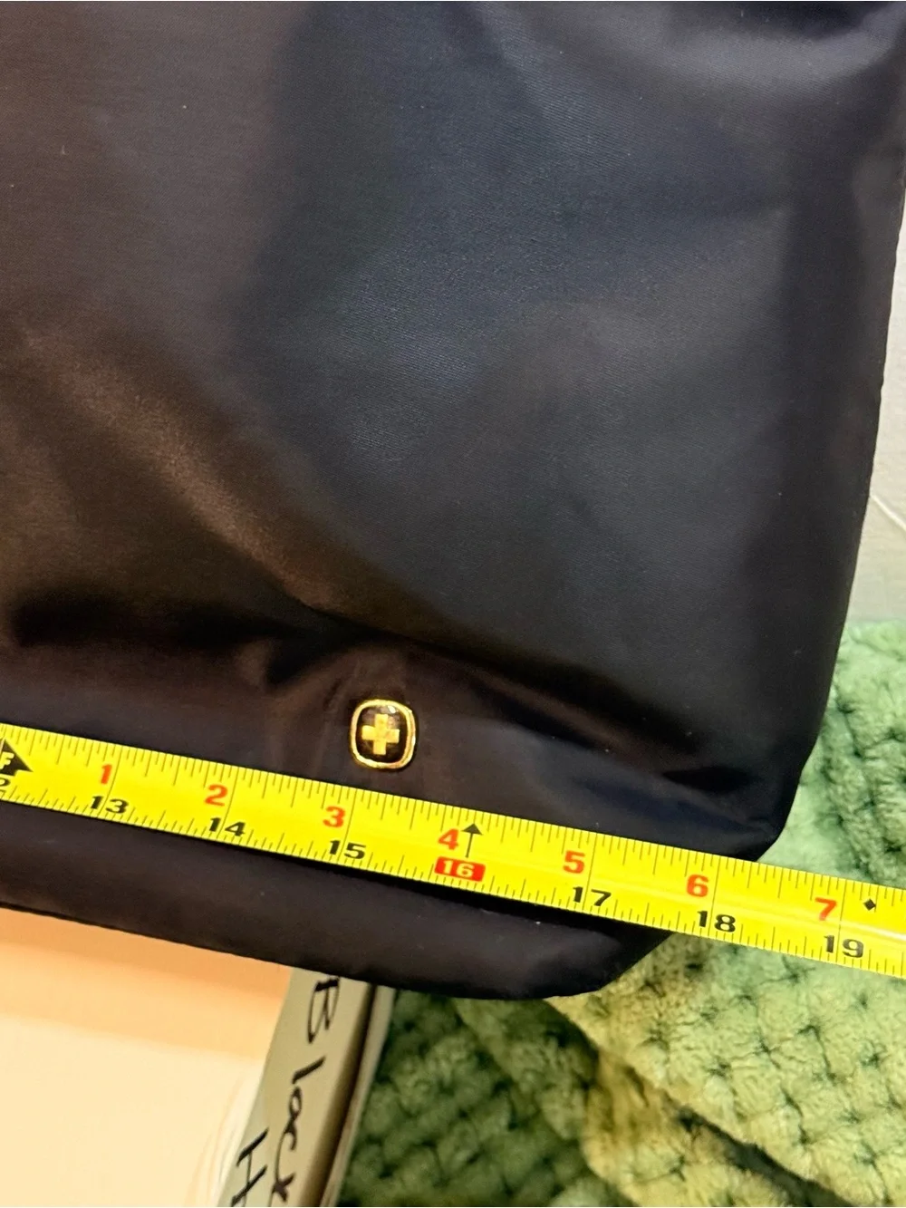 Wenger Black Tote/Laptop Bag with Gold Hardware